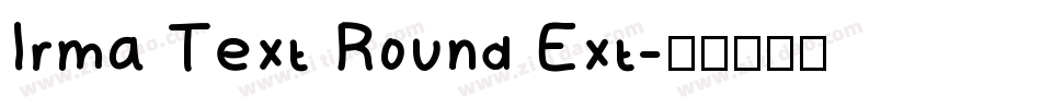 Irma Text Round Ext字体转换